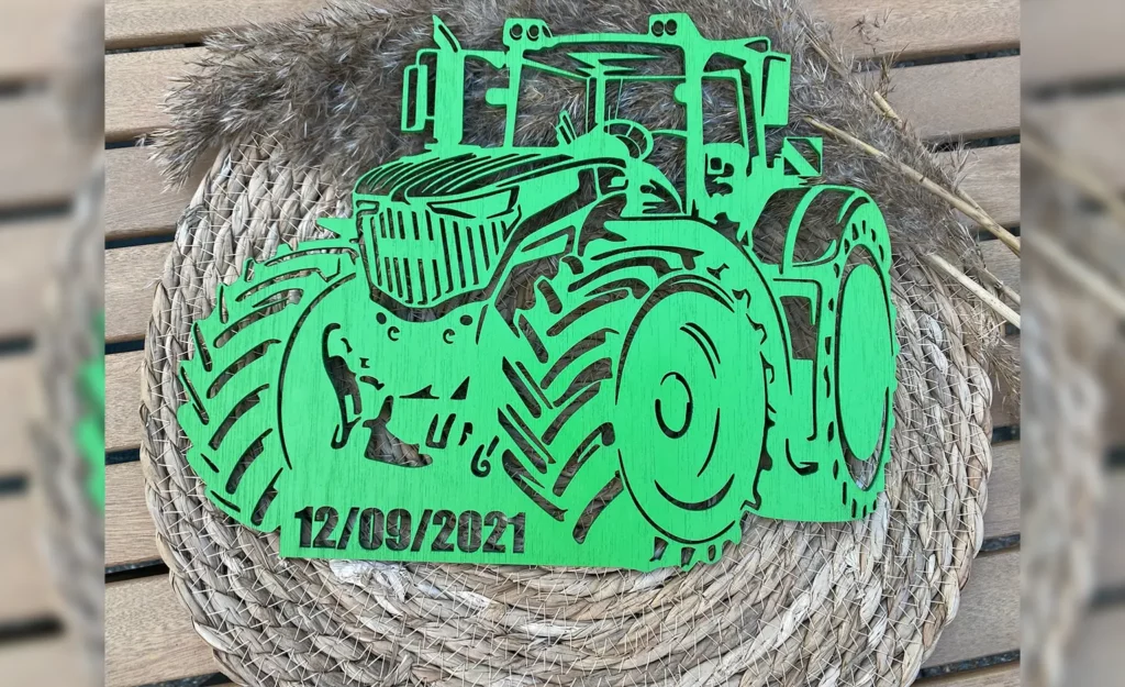Tractor lasercut
