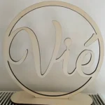 Houten naamkrans