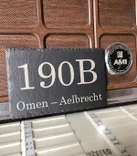 Huisnummer op leisteen - Afbeelding 4