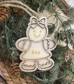 Kerstbal Peperkoekmannetje - Afbeelding 2