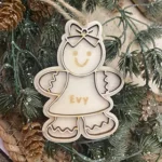 Kerstbal Peperkoekmannetje - Afbeelding 2