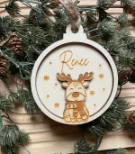 Kerstbal Rendier - Afbeelding 2