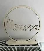 Houten naamkrans - Afbeelding 2