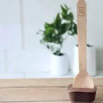 Houten lepeltjes met gravure (25 stuks)