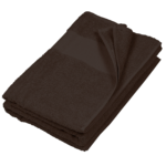 Kariban K113 badlaken in kleur Chocolate, personaliseerbaar met borduring
