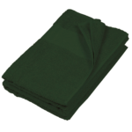 Kariban K113 badlaken in kleur Forest Green, personaliseerbaar met borduring