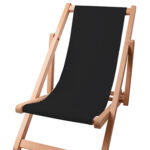 Kinder strandstoel zitgedeelte kleur Black 1