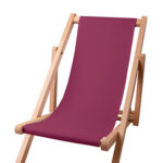 Kinder strandstoel zitgedeelte kleur Burgundy 24