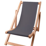 Kinder strandstoel zitgedeelte kleur Charcoal 2