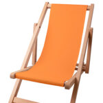 Kinder strandstoel zitgedeelte kleur Mango 40