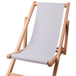 Kinder strandstoel zitgedeelte kleur Pale Grey 3