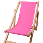 Kinder strandstoel zitgedeelte kleur Pink 14