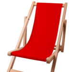 Kinder strandstoel zitgedeelte kleur Red 10