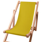 Kinder strandstoel zitgedeelte kleur Yellow 35